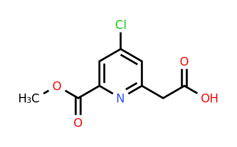 CAS 1393583-21-5 | [4-Chloro-6-(methoxycarbonyl)pyridin-2-YL]acetic acid