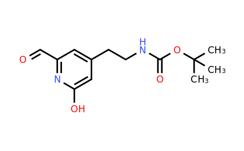 CAS 1393583-43-1 | Tert-butyl 2-(2-formyl-6-hydroxypyridin-4-YL)ethylcarbamate