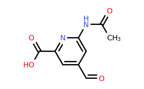 CAS 1393583-44-2 | 6-(Acetylamino)-4-formylpyridine-2-carboxylic acid