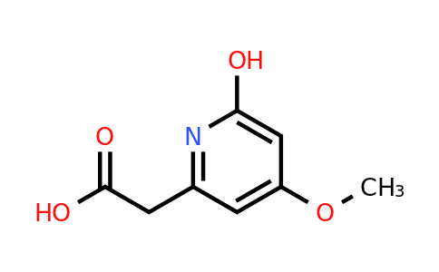 CAS 1393583-46-4 | (6-Hydroxy-4-methoxypyridin-2-YL)acetic acid