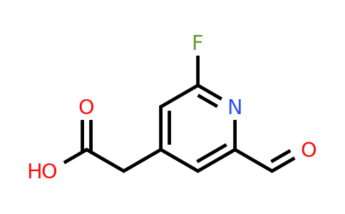 CAS 1393583-51-1 | (2-Fluoro-6-formylpyridin-4-YL)acetic acid