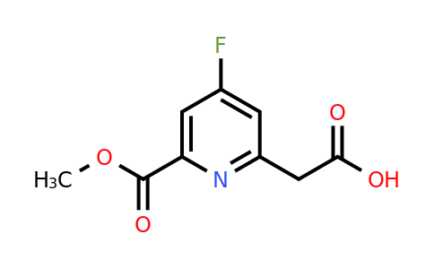 CAS 1393583-71-5 | [4-Fluoro-6-(methoxycarbonyl)pyridin-2-YL]acetic acid