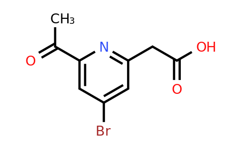 CAS 1393583-82-8 | (6-Acetyl-4-bromopyridin-2-YL)acetic acid