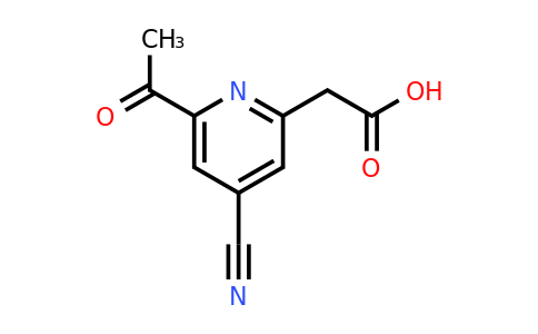 CAS 1393583-83-9 | (6-Acetyl-4-cyanopyridin-2-YL)acetic acid
