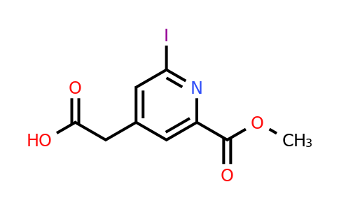 CAS 1393584-08-1 | [2-Iodo-6-(methoxycarbonyl)pyridin-4-YL]acetic acid