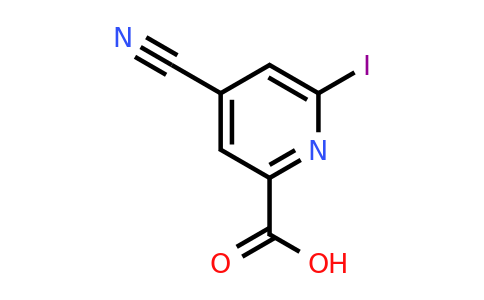 CAS 1393584-11-6 | 4-Cyano-6-iodopyridine-2-carboxylic acid
