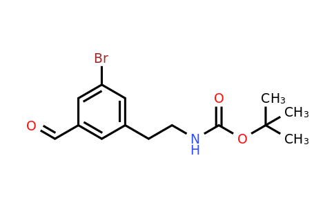 CAS 1393584-32-1 | Tert-butyl 2-(3-bromo-5-formylphenyl)ethylcarbamate