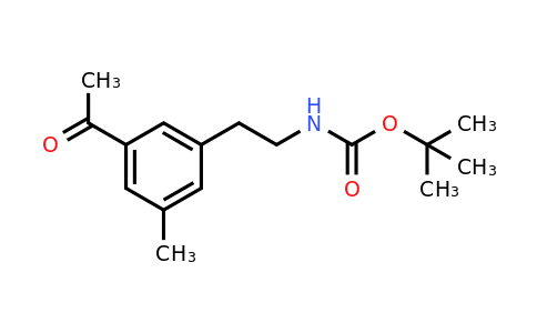 CAS 1393584-39-8 | Tert-butyl 2-(3-acetyl-5-methylphenyl)ethylcarbamate