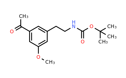 CAS 1393584-43-4 | Tert-butyl 2-(3-acetyl-5-methoxyphenyl)ethylcarbamate
