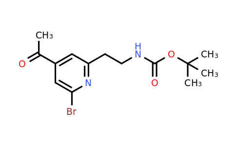 CAS 1393584-46-7 | Tert-butyl 2-(4-acetyl-6-bromopyridin-2-YL)ethylcarbamate