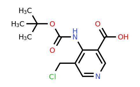 CAS 1393584-49-0 | 4-[(Tert-butoxycarbonyl)amino]-5-(chloromethyl)nicotinic acid
