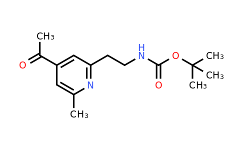 CAS 1393584-65-0 | Tert-butyl 2-(4-acetyl-6-methylpyridin-2-YL)ethylcarbamate
