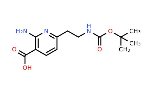 CAS 1393584-66-1 | 2-Amino-6-[2-[(tert-butoxycarbonyl)amino]ethyl]nicotinic acid