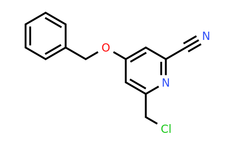 CAS 1393584-69-4 | 4-(Benzyloxy)-6-(chloromethyl)pyridine-2-carbonitrile