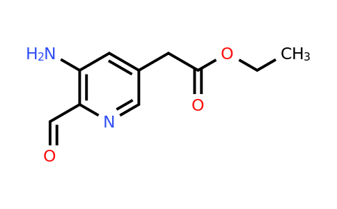 CAS 1393584-72-9 | Ethyl (5-amino-6-formylpyridin-3-YL)acetate