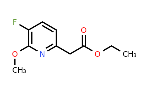 CAS 1393585-21-1 | Ethyl (5-fluoro-6-methoxypyridin-2-YL)acetate