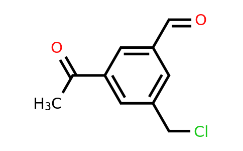 CAS 1393585-43-7 | 3-Acetyl-5-(chloromethyl)benzaldehyde