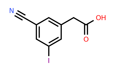 CAS 1393585-53-9 | (3-Cyano-5-iodophenyl)acetic acid
