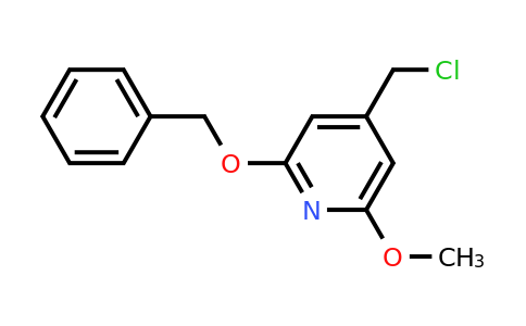 CAS 1393585-62-0 | 2-(Benzyloxy)-4-(chloromethyl)-6-methoxypyridine