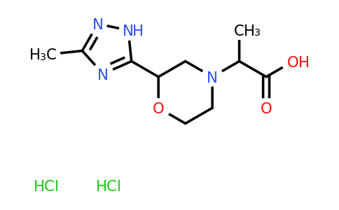 CAS 1394040-01-7 | 2-[2-(3-methyl-1H-1,2,4-triazol-5-yl)morpholin-4-yl]propanoic acid dihydrochloride