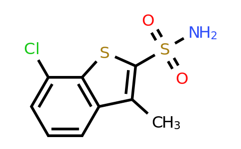 CAS 1394040-10-8 | 7-chloro-3-methyl-1-benzothiophene-2-sulfonamide