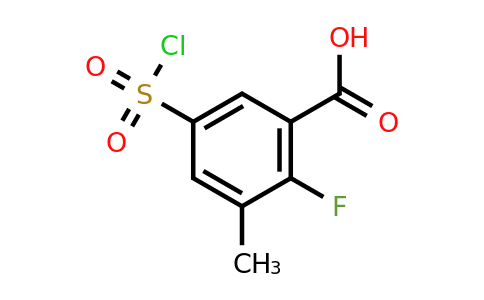 CAS 1394040-67-5 | 5-(chlorosulfonyl)-2-fluoro-3-methylbenzoic acid