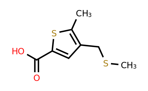 CAS 1394041-05-4 | 5-methyl-4-[(methylsulfanyl)methyl]thiophene-2-carboxylic acid