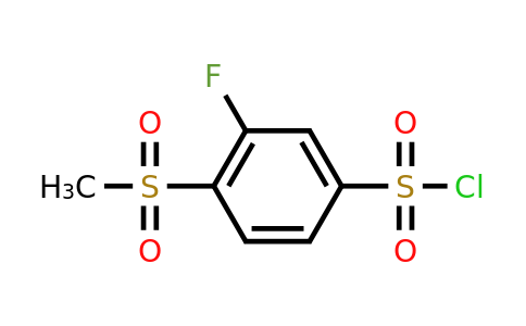 CAS 1394041-07-6 | 3-fluoro-4-methanesulfonylbenzene-1-sulfonyl chloride
