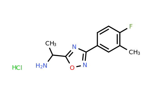 CAS 1394041-39-4 | 1-[3-(4-fluoro-3-methylphenyl)-1,2,4-oxadiazol-5-yl]ethan-1-amine hydrochloride