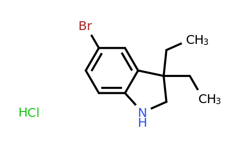 CAS 1394041-42-9 | 5-bromo-3,3-diethyl-2,3-dihydro-1H-indole hydrochloride