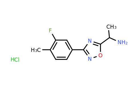 CAS 1394041-49-6 | 1-[3-(3-fluoro-4-methylphenyl)-1,2,4-oxadiazol-5-yl]ethan-1-amine hydrochloride