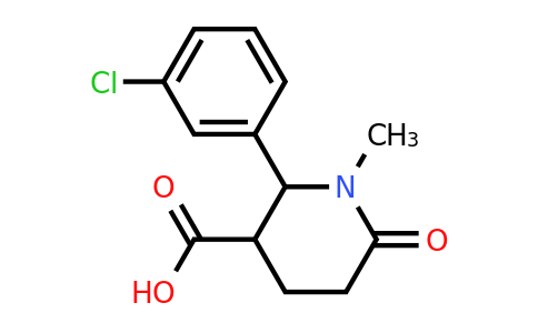 CAS 1394041-72-5 | 2-(3-chlorophenyl)-1-methyl-6-oxopiperidine-3-carboxylic acid