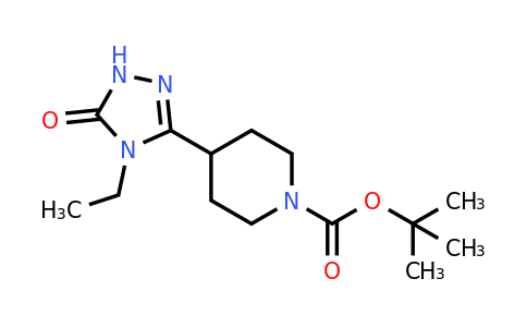 CAS 1394042-63-7 | tert-butyl 4-(4-ethyl-5-oxo-4,5-dihydro-1H-1,2,4-triazol-3-yl)piperidine-1-carboxylate