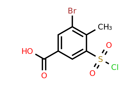 CAS 1394042-66-0 | 3-bromo-5-(chlorosulfonyl)-4-methylbenzoic acid