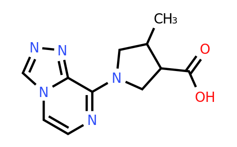 CAS 1394042-76-2 | 4-methyl-1-{[1,2,4]triazolo[4,3-a]pyrazin-8-yl}pyrrolidine-3-carboxylic acid