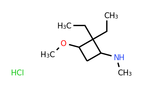 CAS 1394042-83-1 | 2,2-diethyl-3-methoxy-N-methylcyclobutan-1-amine hydrochloride