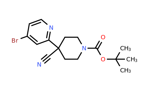 CAS 1394066-24-0 | tert-butyl 4-(4-bromopyridin-2-yl)-4-cyanopiperidine-1-carboxylate