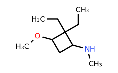 CAS 1394116-75-6 | 2,2-diethyl-3-methoxy-N-methylcyclobutan-1-amine