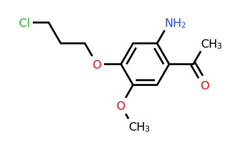 CAS 1394166-19-8 | 1-(2-Amino-4-(3-chloropropoxy)-5-methoxyphenyl)ethanone