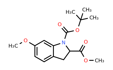 CAS 1394248-16-8 | 1-tert-butyl 2-methyl 6-methoxy-2,3-dihydro-1H-indole-1,2-dicarboxylate