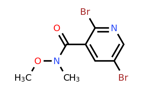 CAS 1394291-26-9 | 2,5-Dibromo-N-methoxy-N-methylpyridine-3-carboxamide