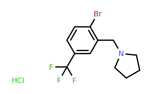 CAS 1394291-33-8 | 1-[[2-Bromo-5-(trifluoromethyl)phenyl]methyl]-pyrrolidine hydrochloride