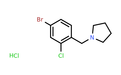 CAS 1394291-56-5 | 1-(4-Bromo-2-chlorobenzyl)pyrrolidine hydrochloride