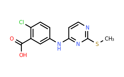 CAS 1394347-57-9 | 2-Chloro-5-((2-(methylthio)pyrimidin-4-yl)amino)benzoic acid