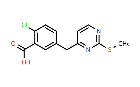 CAS 1394349-31-5 | 2-Chloro-5-((2-(methylthio)pyrimidin-4-yl)methyl)benzoic acid