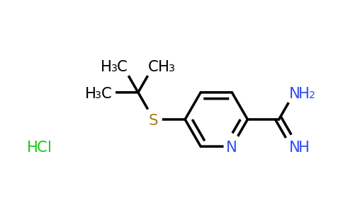CAS 1394668-72-4 | 5-(tert-butylsulfanyl)pyridine-2-carboximidamide hydrochloride