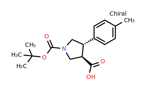 CAS 1394827-46-3 | (3R,4S)-1-(tert-butoxycarbonyl)-4-p-tolylpyrrolidine-3-carboxylic acid