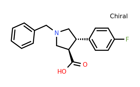 CAS 1394827-82-7 | (3R,4S)-1-benzyl-4-(4-fluorophenyl)pyrrolidine-3-carboxylic acid