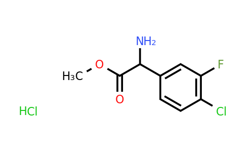CAS 1395078-35-9 | methyl 2-amino-2-(4-chloro-3-fluorophenyl)acetate hydrochloride