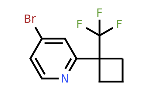 CAS 1395492-65-5 | 4-bromo-2-(1-(trifluoromethyl)cyclobutyl)pyridine